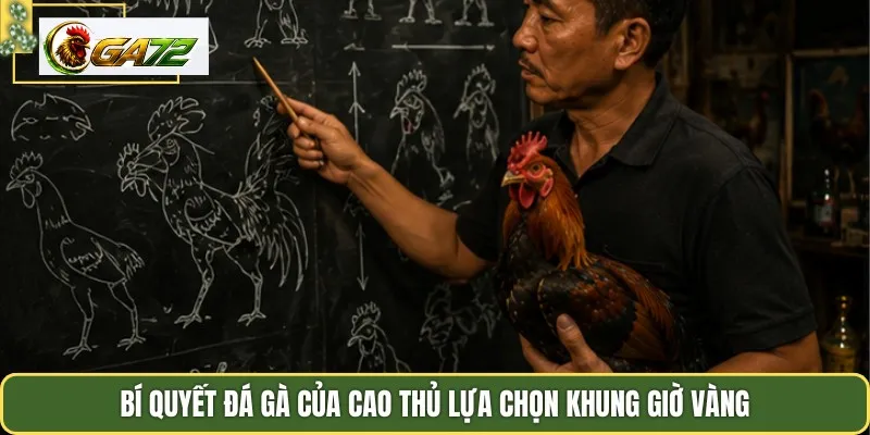 Bí quyết đá gà của cao thủ lựa chọn khung giờ vàng