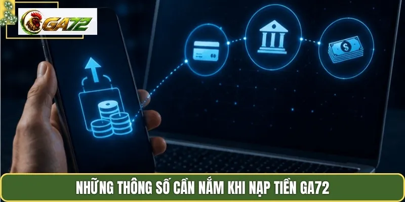 Những thông số cần nắm khi nạp tiền GA72